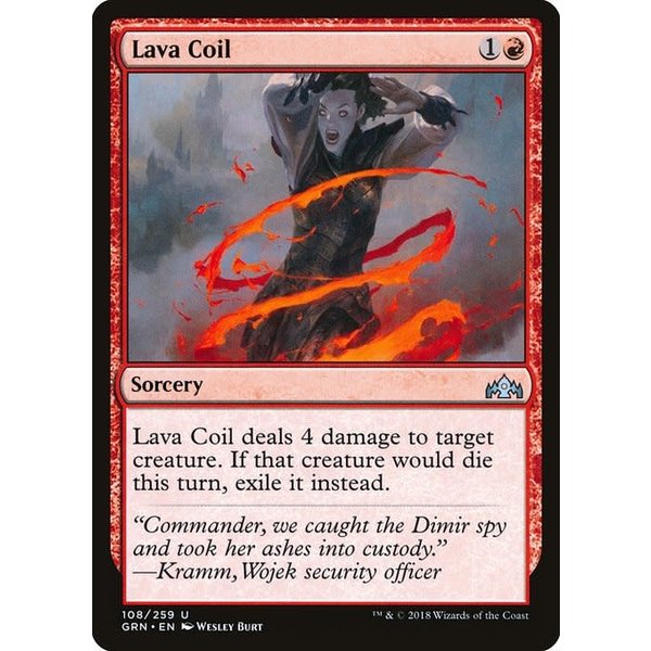 Magic: The Gathering Lava Coil (108) Lightly Played