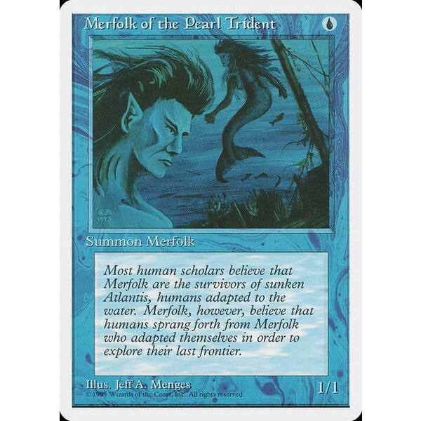 Magic: The Gathering Merfolk of the Pearl Trident (086) Lightly Played