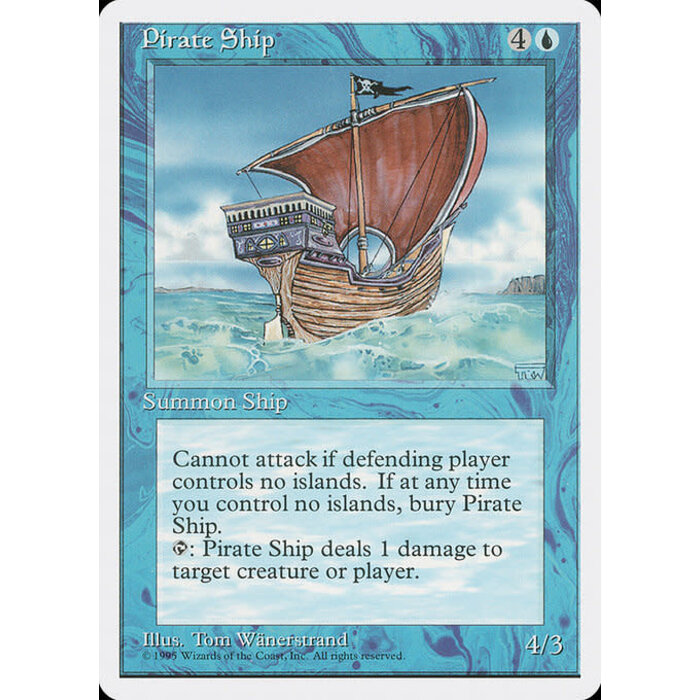 Magic: The Gathering Pirate Ship (091) Lightly Played