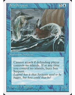 Magic: The Gathering Sea Serpent (098) Lightly Played