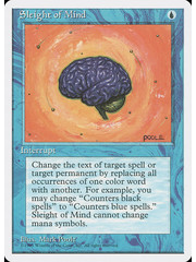 Magic: The Gathering Sleight of Mind (102) Moderately Played