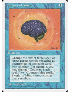 Magic: The Gathering Sleight of Mind (102) Moderately Played
