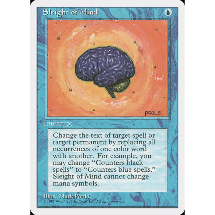 Magic: The Gathering Sleight of Mind (102) Moderately Played