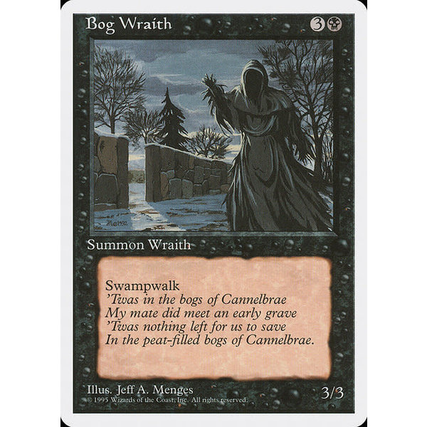 Magic: The Gathering Bog Wraith (124) Lightly Played