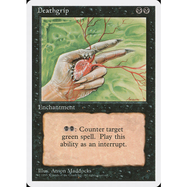 Magic: The Gathering Deathgrip (130) Moderately Played