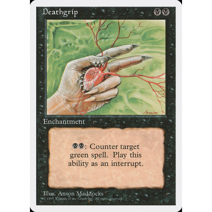 Magic: The Gathering Deathgrip (130) Moderately Played
