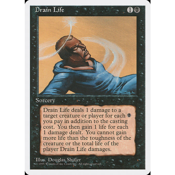 Magic: The Gathering Drain Life (132) Lightly Played