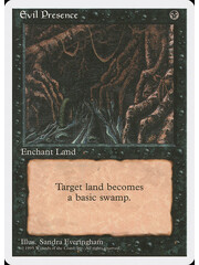 Magic: The Gathering Evil Presence (136) Lightly Played