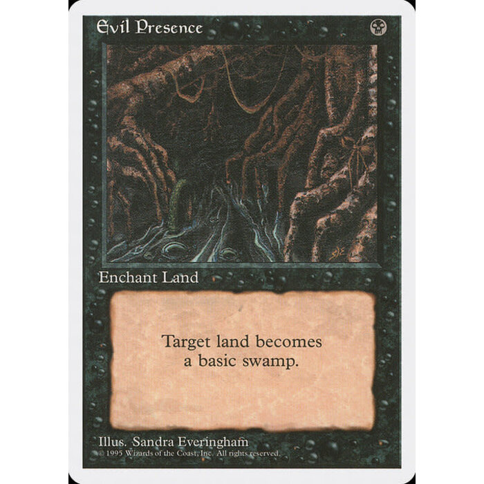 Magic: The Gathering Evil Presence (136) Lightly Played