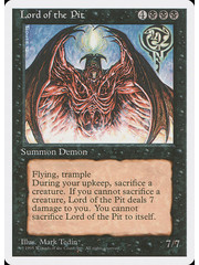 Magic: The Gathering Lord of the Pit (144) Lightly Played