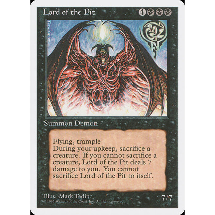 Magic: The Gathering Lord of the Pit (144) Lightly Played