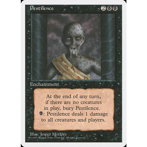 Magic: The Gathering Pestilence (152) Moderately Played