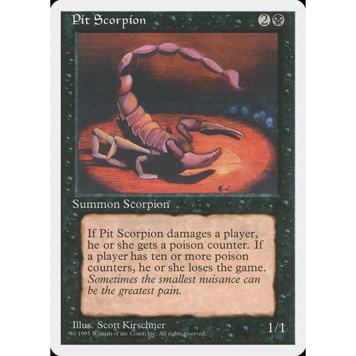Magic: The Gathering Pit Scorpion (153) Lightly Played