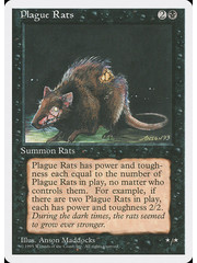 Magic: The Gathering Plague Rats (154) Lightly Played