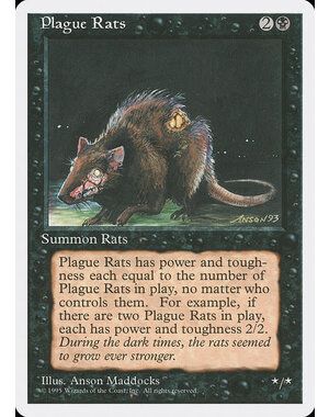 Magic: The Gathering Plague Rats (154) Lightly Played