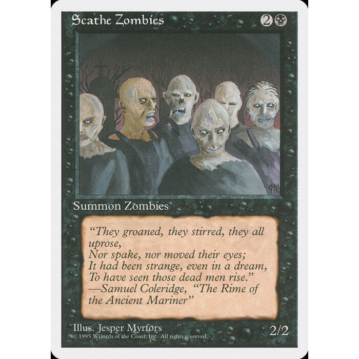 Magic: The Gathering Scathe Zombies (158) Lightly Played