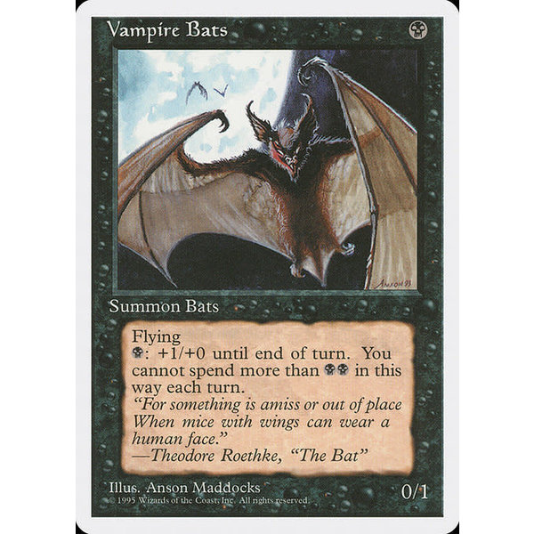 Magic: The Gathering Vampire Bats (167) Lightly Played