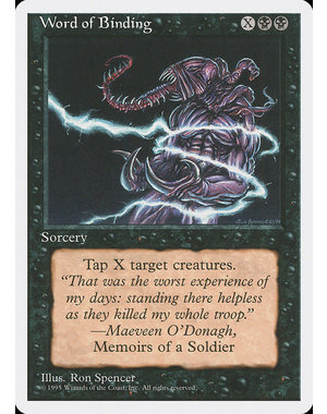 Magic: The Gathering Word of Binding (172) Lightly Played