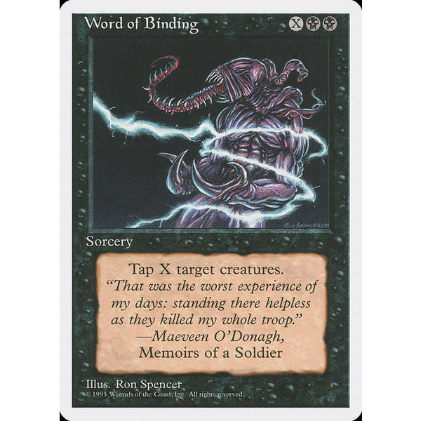Magic: The Gathering Word of Binding (172) Lightly Played