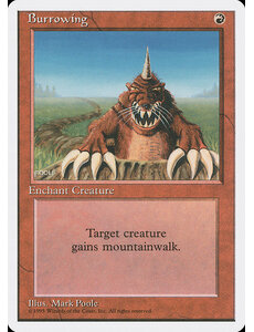 Magic: The Gathering Burrowing (180) Lightly Played
