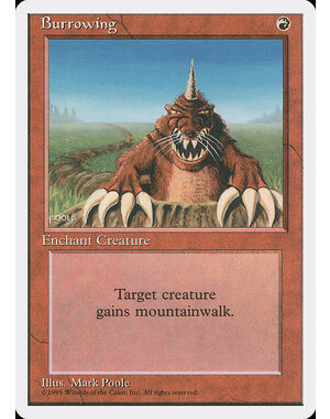 Magic: The Gathering Burrowing (180) Lightly Played