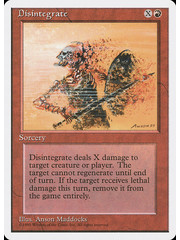 Magic: The Gathering Disintegrate (185) Damaged