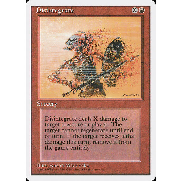 Magic: The Gathering Disintegrate (185) Damaged