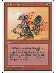 Magic: The Gathering Disintegrate (185) Moderately Played