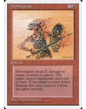 Magic: The Gathering Disintegrate (185) Moderately Played