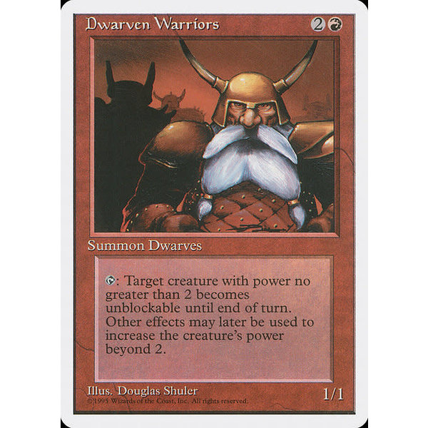 Magic: The Gathering Dwarven Warriors (187) Lightly Played