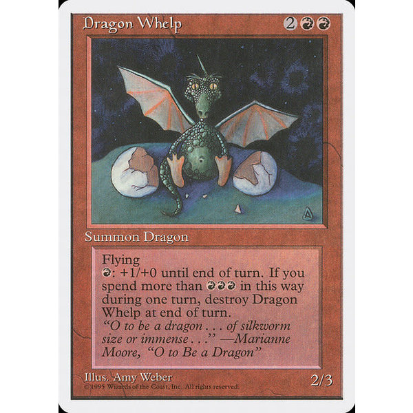 Magic: The Gathering Dragon Whelp (186) Lightly Played