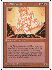 Magic: The Gathering Fire Elemental (191) Lightly Played