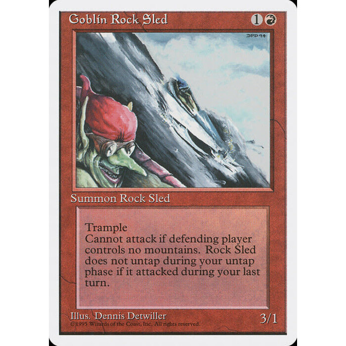 Magic: The Gathering Goblin Rock Sled (199) Lightly Played