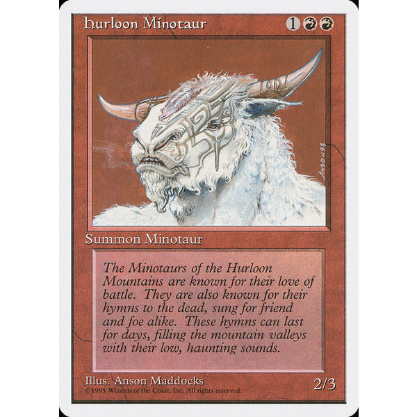 Magic: The Gathering Hurloon Minotaur (202) Moderately Played