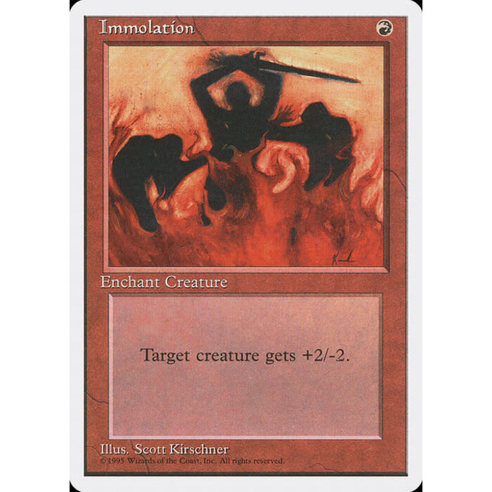 Magic: The Gathering Immolation (204) Lightly Played
