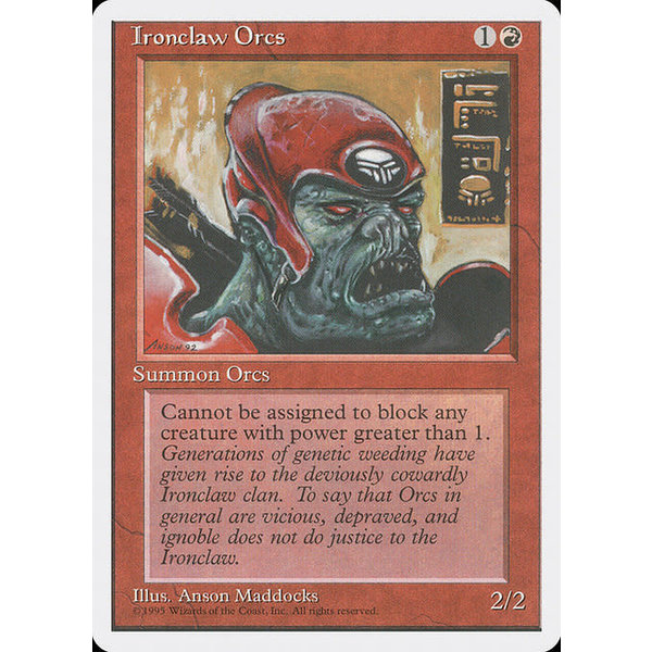 Magic: The Gathering Ironclaw Orcs (206) Lightly Played