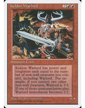 Magic: The Gathering Keldon Warlord (207) Lightly Played