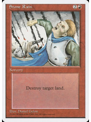Magic: The Gathering Stone Rain (224) Lightly Played