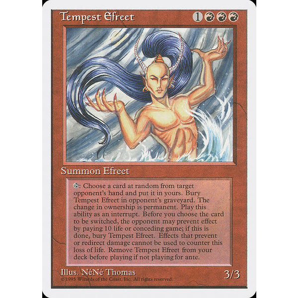 Magic: The Gathering Tempest Efreet (225) Lightly Played