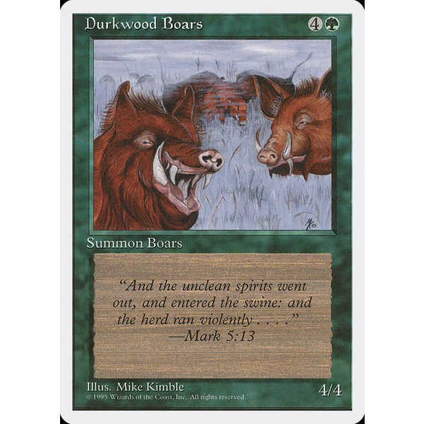 Magic: The Gathering Durkwood Boars (241) Lightly Played