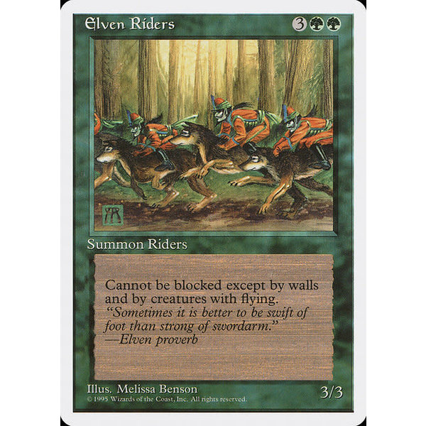 Magic: The Gathering Elven Riders (242) Lightly Played