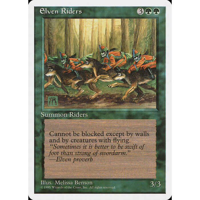 Magic: The Gathering Elven Riders (242) Lightly Played