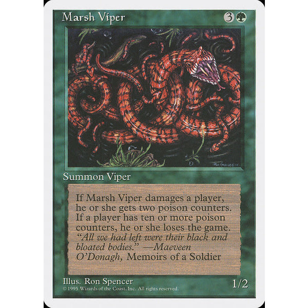 Magic: The Gathering Marsh Viper (263) Lightly Played