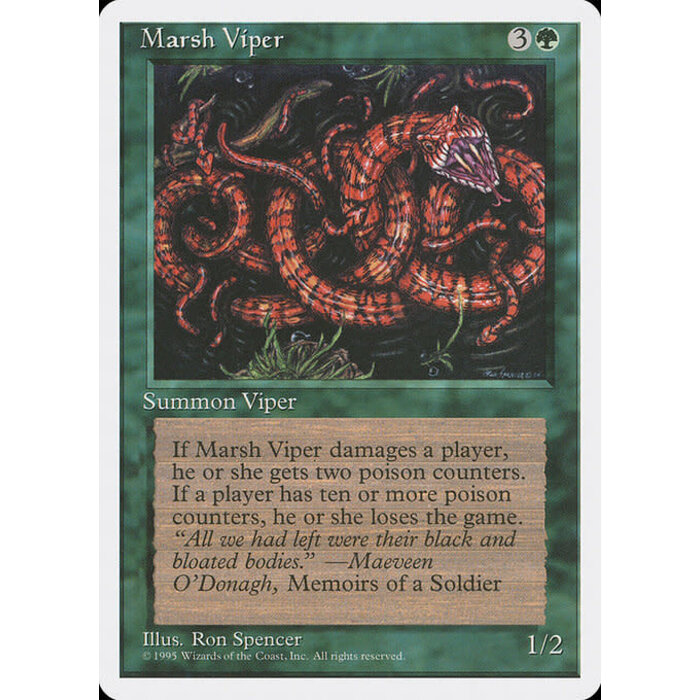 Magic: The Gathering Marsh Viper (263) Lightly Played