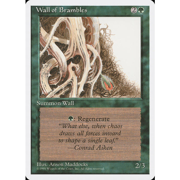 Magic: The Gathering Wall of Brambles (282) Lightly Played