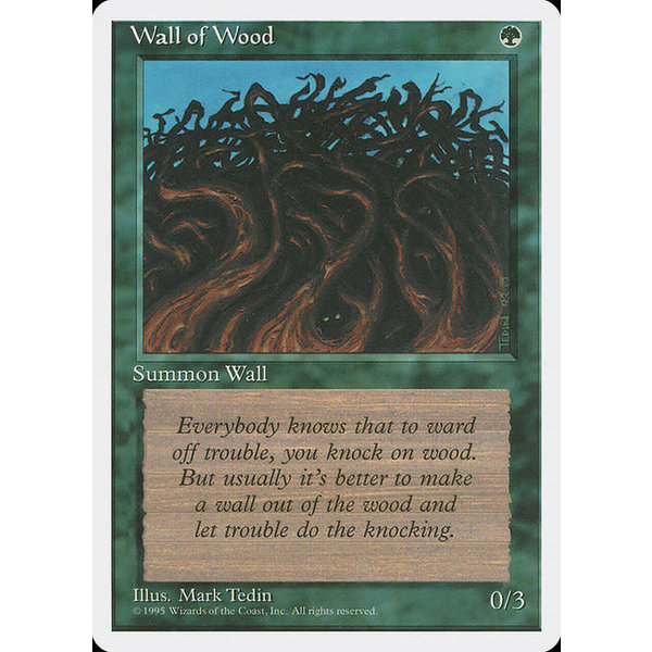 Magic: The Gathering Wall of Wood (284) Lightly Played