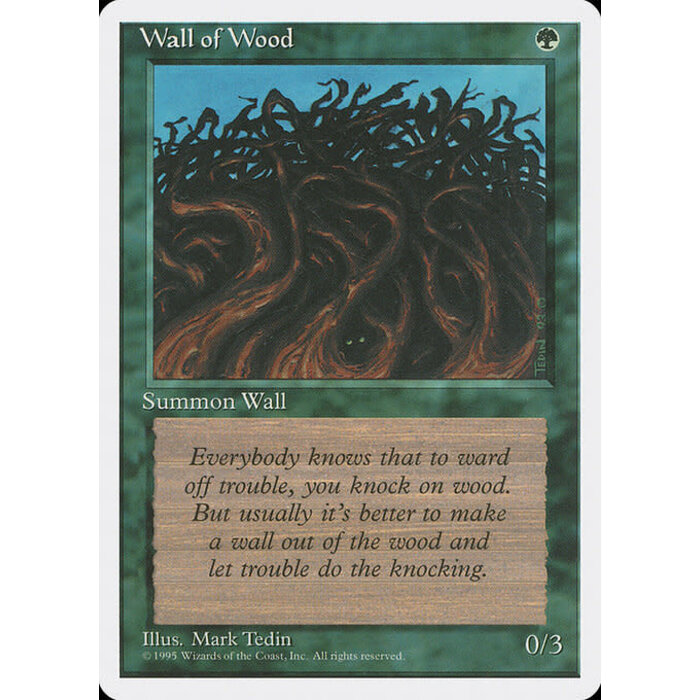 Magic: The Gathering Wall of Wood (284) Lightly Played