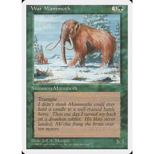 Magic: The Gathering War Mammoth (286) Lightly Played
