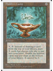 Magic: The Gathering Aladdin's Lamp (291) Moderately Played