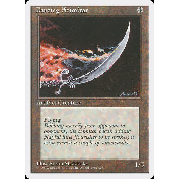 Magic: The Gathering Dancing Scimitar (313) Lightly Played